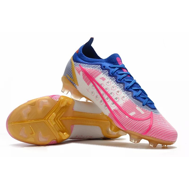 Botas de Fútbol Nike Vapor 14 Elite FG Rosado&Azul&Blanco (#39~#45)