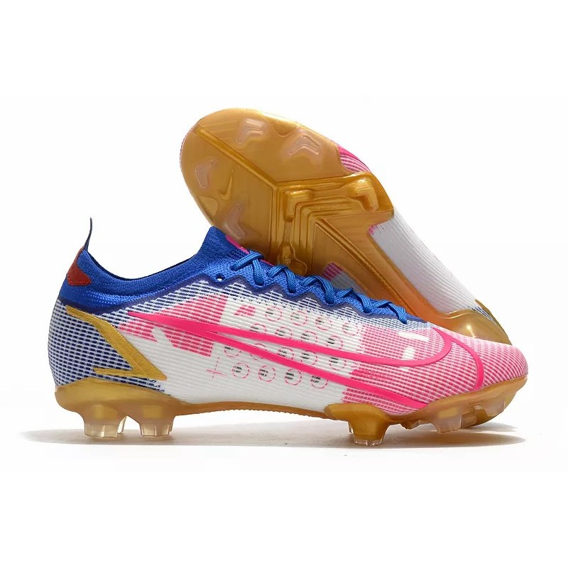 Botas de Fútbol Nike Vapor 14 Elite FG Rosado&Azul&Blanco (#39~#45)