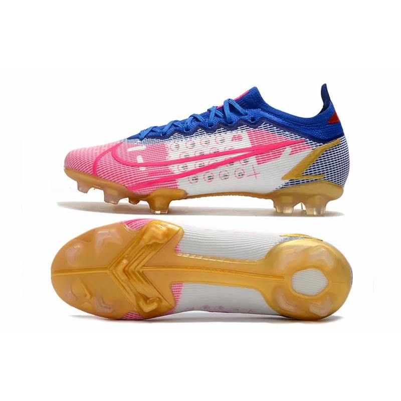 Botas de Fútbol Nike Vapor 14 Elite FG Rosado&Azul&Blanco (#39~#45)