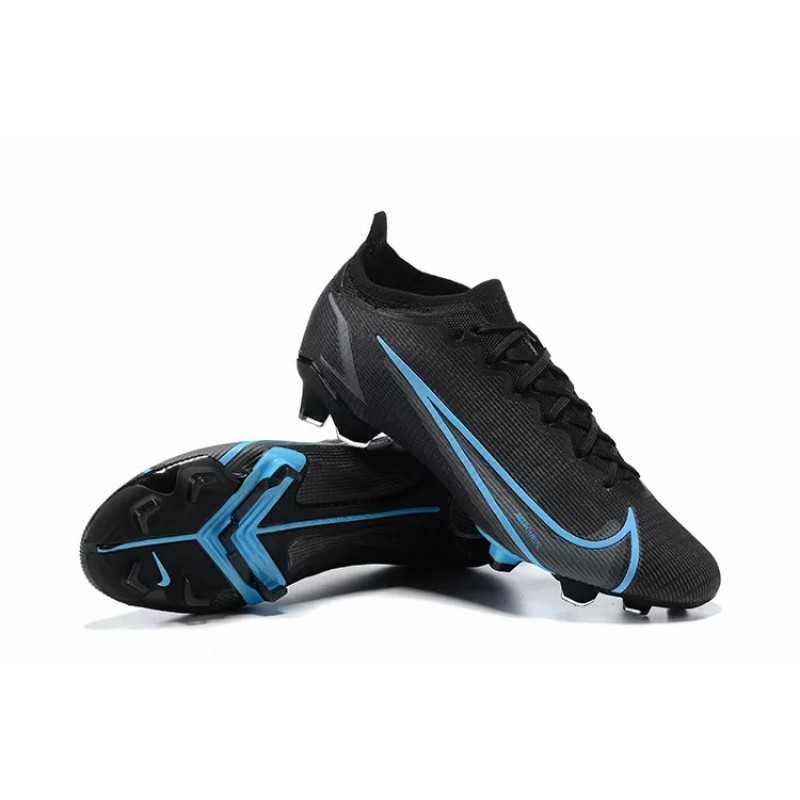 Botas de Fútbol Nike Vapor 14 Elite FG Negro&Celeste (#39~#45)