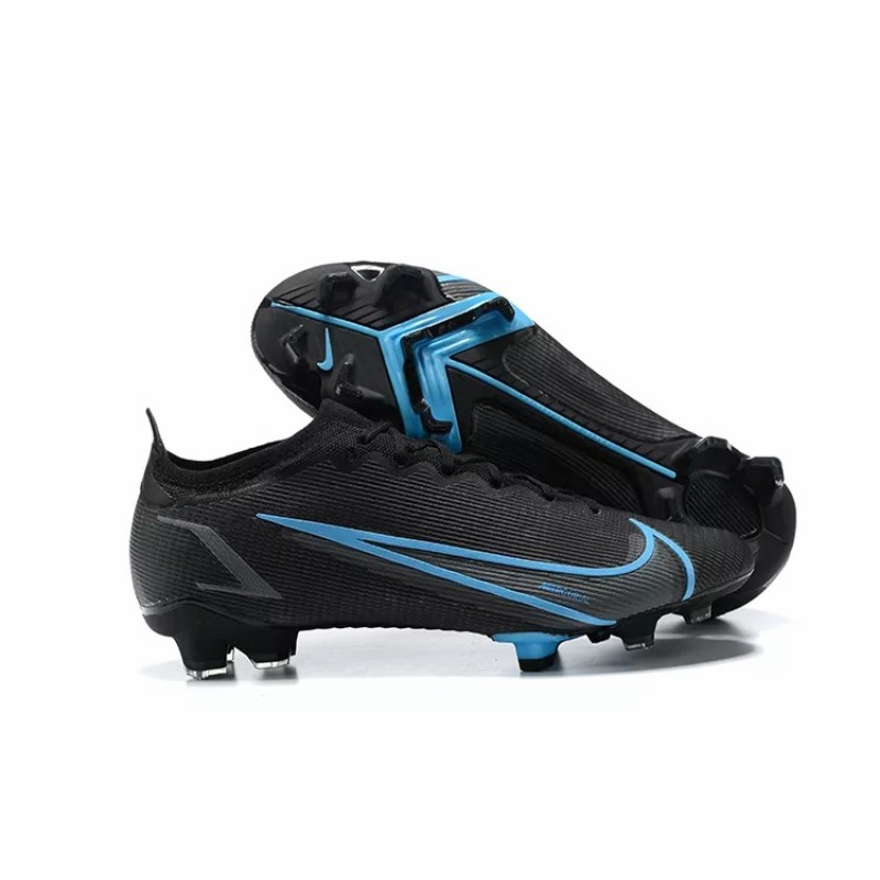 Botas de Fútbol Nike Vapor 14 Elite FG Negro&Celeste (#39~#45)