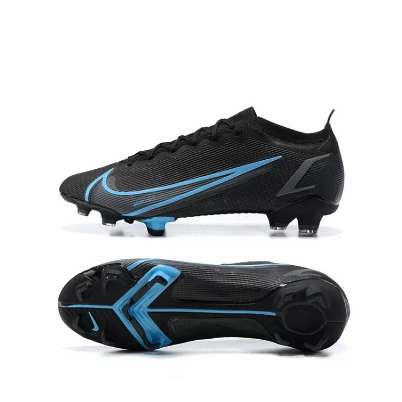 Botas de Fútbol Nike Vapor 14 Elite FG Negro&Celeste (#39~#45) Botas de Fútbol Nike Vapor 14 Elite FG Negro&Celeste (#39~#45)