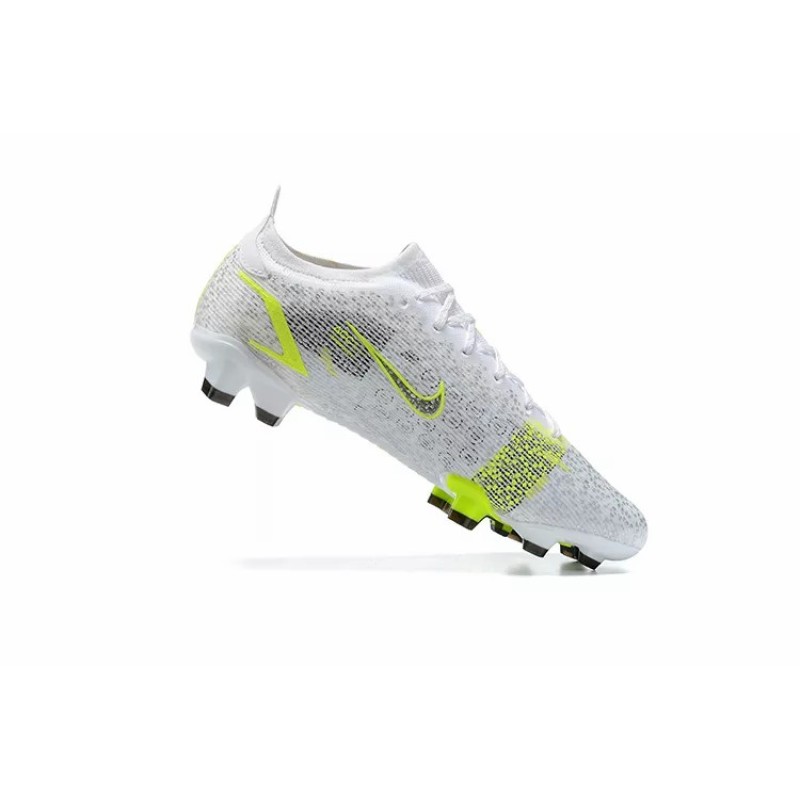 Botas de Fútbol Nike Vapor 14 Elite FG Blanco&Amarillo Fluorescente (#39~#45)