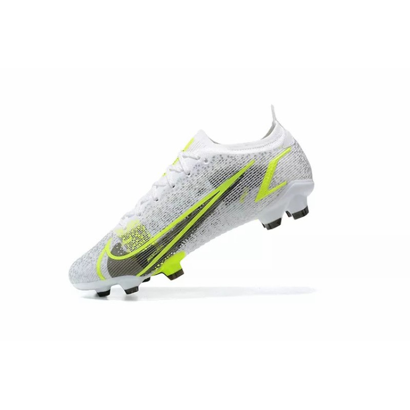 Botas de Fútbol Nike Vapor 14 Elite FG Blanco&Amarillo Fluorescente (#39~#45)
