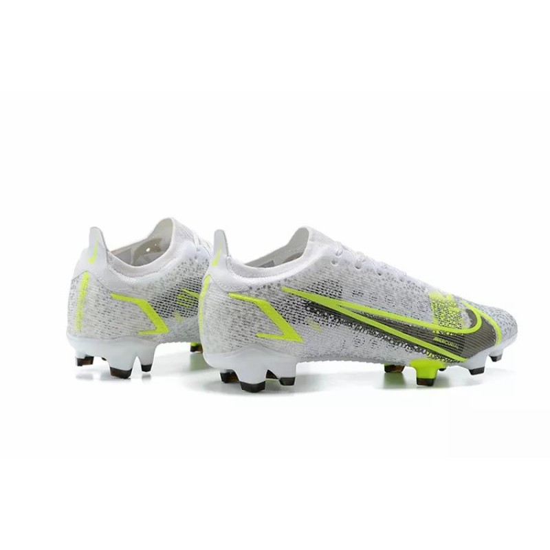Botas de Fútbol Nike Vapor 14 Elite FG Blanco&Amarillo Fluorescente (#39~#45)