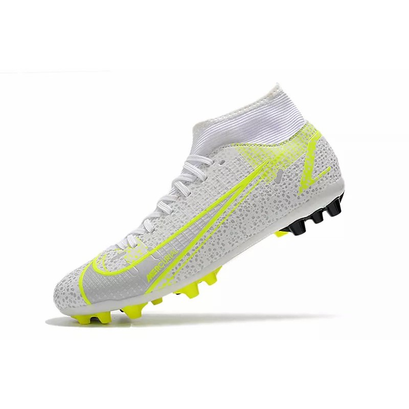 Botas de Fútbol Nike Superfly 8 Academy AG Blanco&Amarillo (#35~#45)