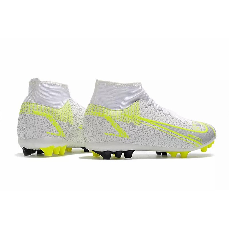 Botas de Fútbol Nike Superfly 8 Academy AG Blanco&Amarillo (#35~#45)