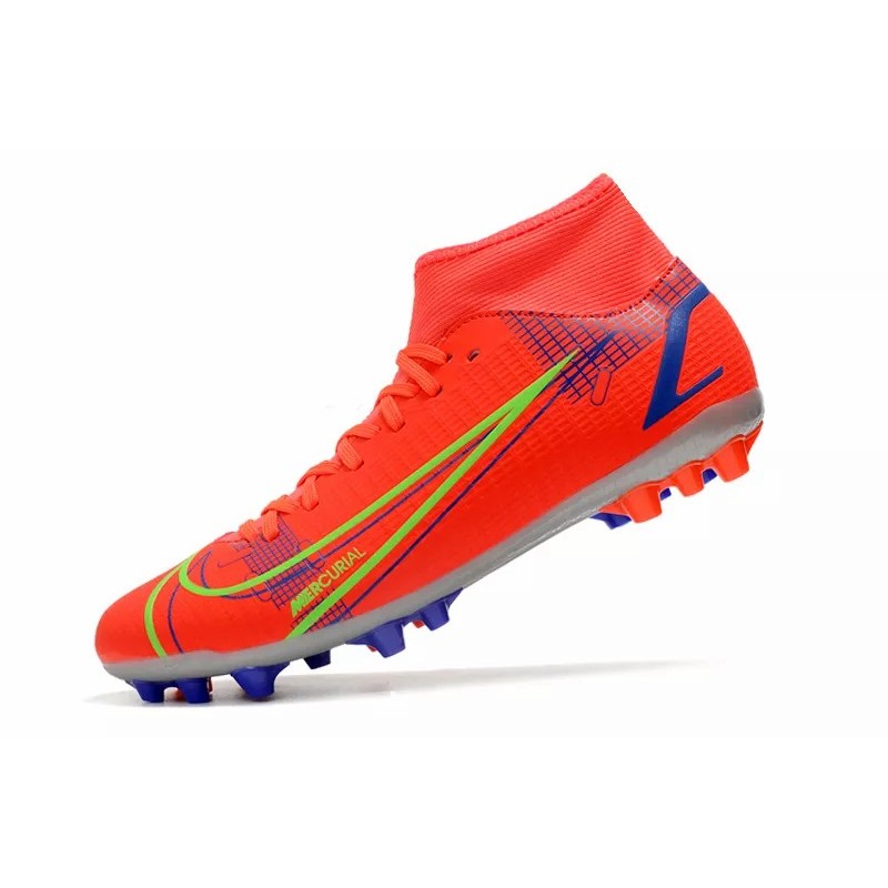 Botas de Fútbol Nike Superfly 8 Academy AG Rojo Naranja (#35~#45)