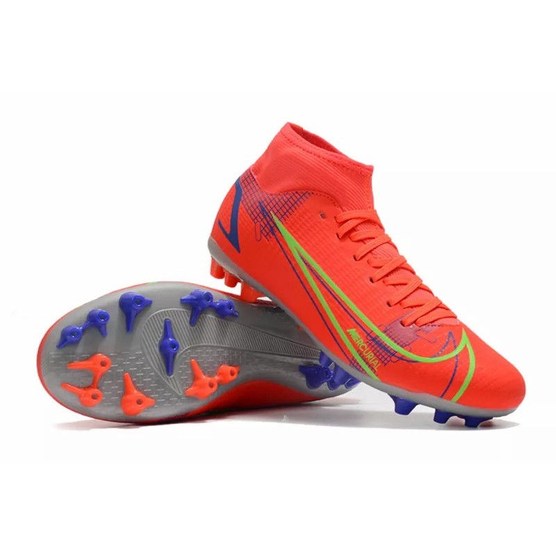 Botas de Fútbol Nike Superfly 8 Academy AG Rojo Naranja (#35~#45)
