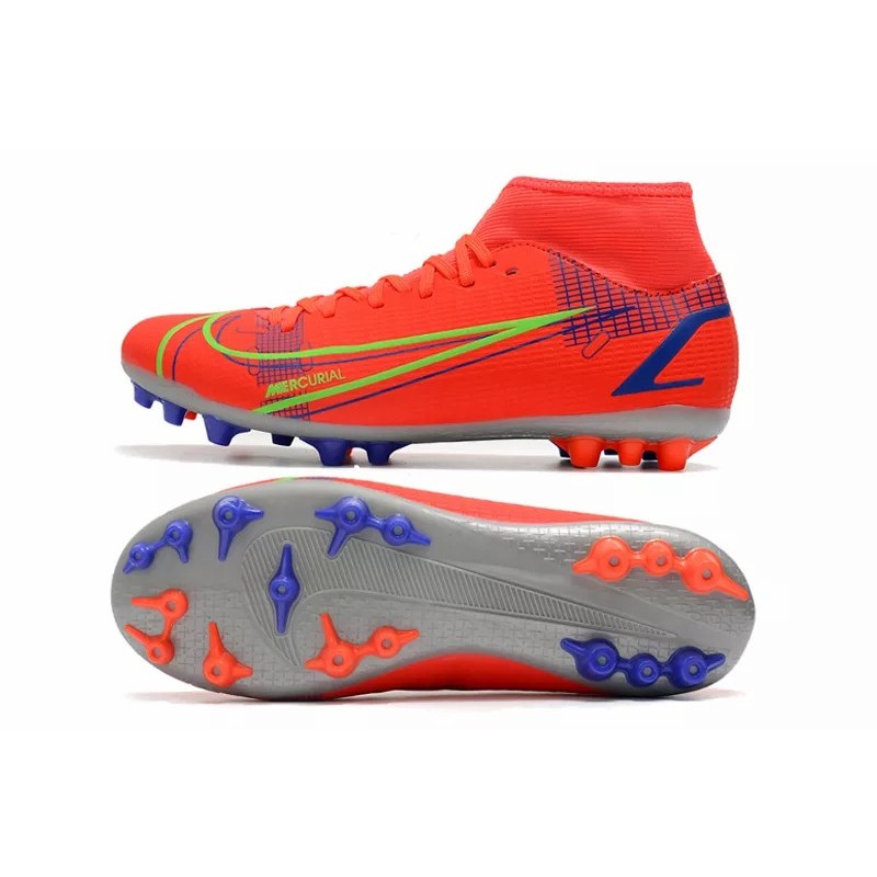 Botas de Fútbol Nike Superfly 8 Academy AG Rojo Naranja (#35~#45)