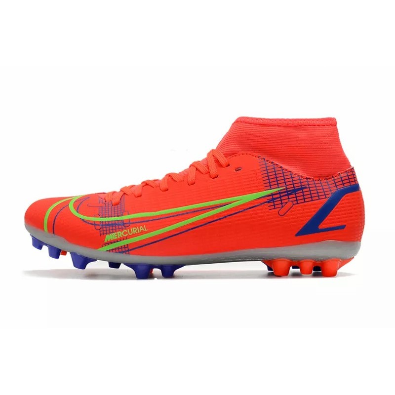 Botas de Fútbol Nike Superfly 8 Academy AG Rojo Naranja (#35~#45)