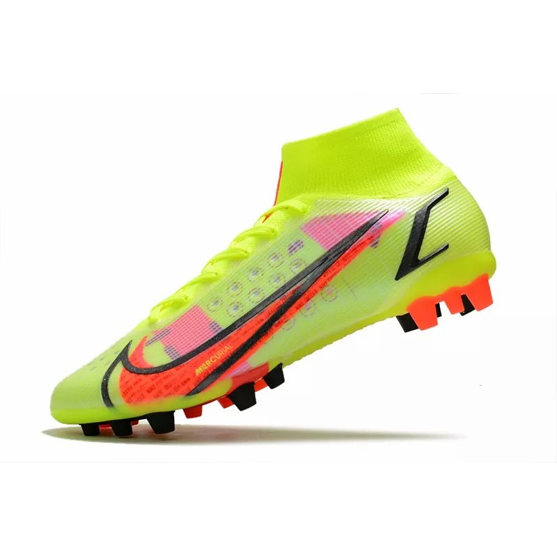 Botas de Fútbol Nike Superfly 8 Pro AG Negro&Azul/Amarillo Fluorescente/Rojo&Plateado/Rosado Claro&Blanco/Rosado&Amarillo / Rosado&Blanco&Blue/Rojo/Turquesa / Blanco&Amarillo / Negro&Rosado (#39~#45)