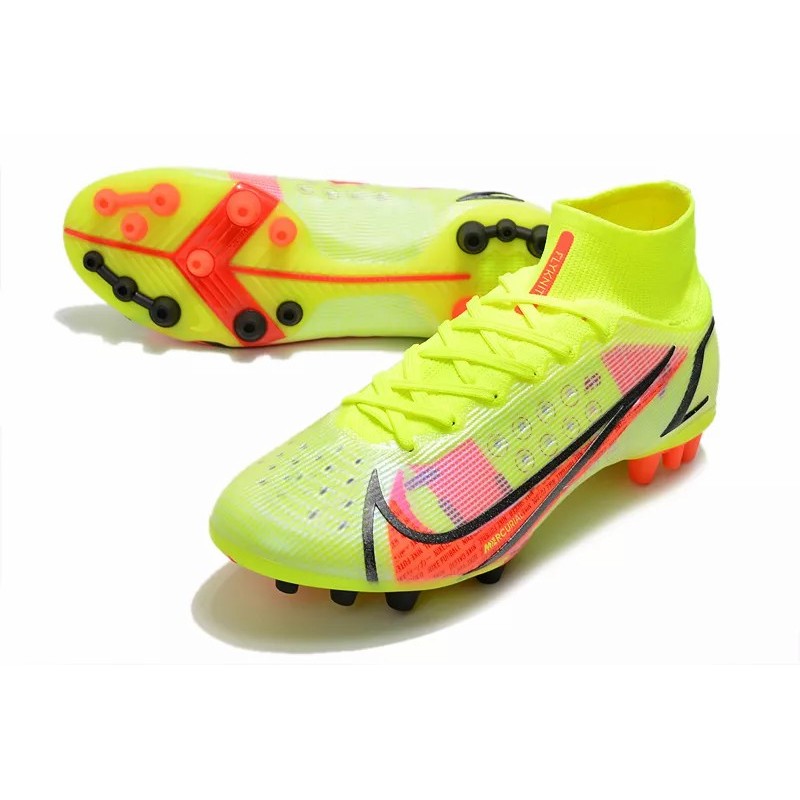 Botas de Fútbol Nike Superfly 8 Pro AG Negro&Azul/Amarillo Fluorescente/Rojo&Plateado/Rosado Claro&Blanco/Rosado&Amarillo / Rosado&Blanco&Blue/Rojo/Turquesa / Blanco&Amarillo / Negro&Rosado (#39~#45)