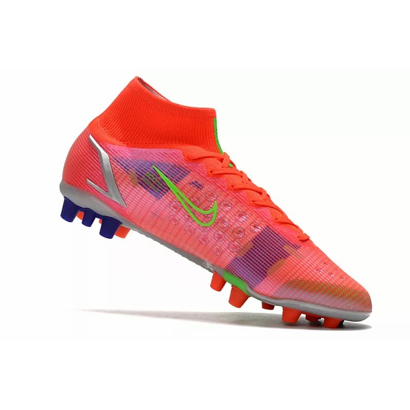 Botas de Fútbol Nike Superfly 8 Pro AG Negro&Azul/Amarillo Fluorescente/Rojo&Plateado/Rosado Claro&Blanco/Rosado&Amarillo / Rosado&Blanco&Blue/Rojo/Turquesa / Blanco&Amarillo / Negro&Rosado (#39~#45)