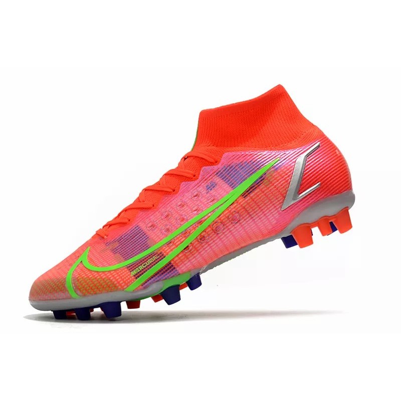 Botas de Fútbol Nike Superfly 8 Pro AG Negro&Azul/Amarillo Fluorescente/Rojo&Plateado/Rosado Claro&Blanco/Rosado&Amarillo / Rosado&Blanco&Blue/Rojo/Turquesa / Blanco&Amarillo / Negro&Rosado (#39~#45)