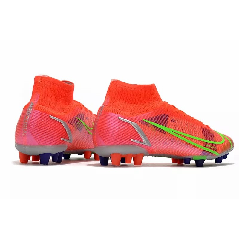 Botas de Fútbol Nike Superfly 8 Pro AG Negro&Azul/Amarillo Fluorescente/Rojo&Plateado/Rosado Claro&Blanco/Rosado&Amarillo / Rosado&Blanco&Blue/Rojo/Turquesa / Blanco&Amarillo / Negro&Rosado (#39~#45)