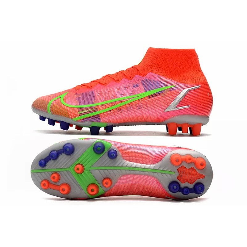 Botas de Fútbol Nike Superfly 8 Pro AG Negro&Azul/Amarillo Fluorescente/Rojo&Plateado/Rosado Claro&Blanco/Rosado&Amarillo / Rosado&Blanco&Blue/Rojo/Turquesa / Blanco&Amarillo / Negro&Rosado (#39~#45)