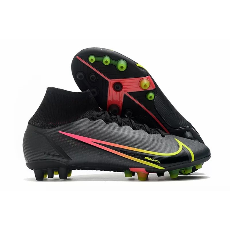 Botas de Fútbol Nike Superfly 8 Pro AG Negro&Azul/Amarillo Fluorescente/Rojo&Plateado/Rosado Claro&Blanco/Rosado&Amarillo / Rosado&Blanco&Blue/Rojo/Turquesa / Blanco&Amarillo / Negro&Rosado (#39~#45)