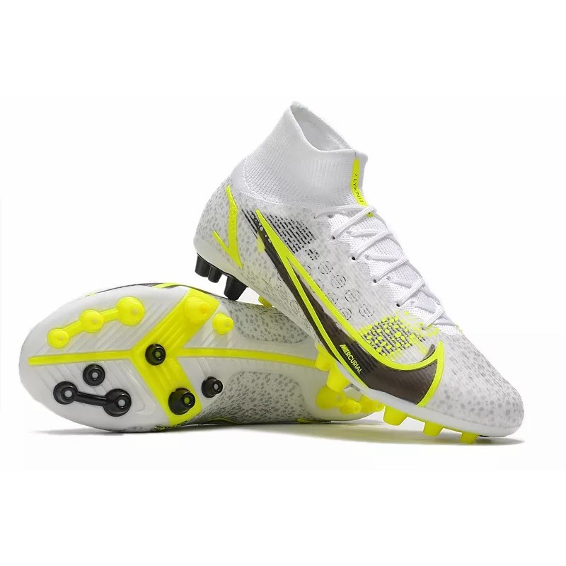 Botas de Fútbol Nike Superfly 8 Elite AG Blanco&Amarillo (#36~#45)