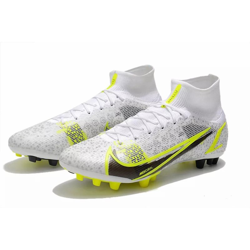 Botas de Fútbol Nike Superfly 8 Elite AG Blanco&Amarillo (#36~#45)