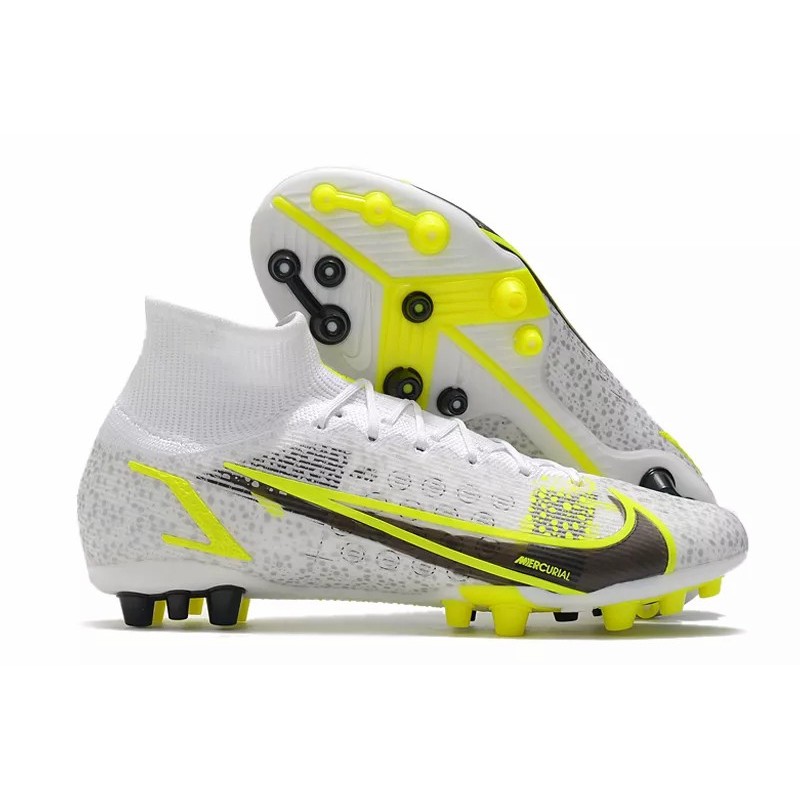 Botas de Fútbol Nike Superfly 8 Elite AG Blanco&Amarillo (#36~#45)