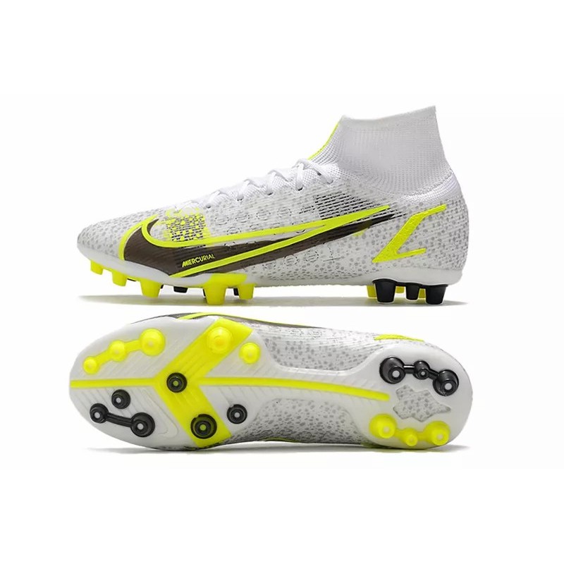 Botas de Fútbol Nike Superfly 8 Elite AG Blanco&Amarillo (#36~#45) Botas de Fútbol Nike Superfly 8 Elite AG Blanco&Amarillo (#36~#45)