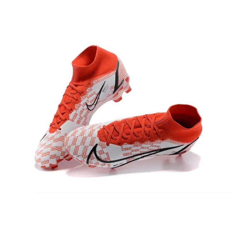 Botas de Fútbol Nike Superfly 8 Elite FG Rojo&Blanco (#39~#45)