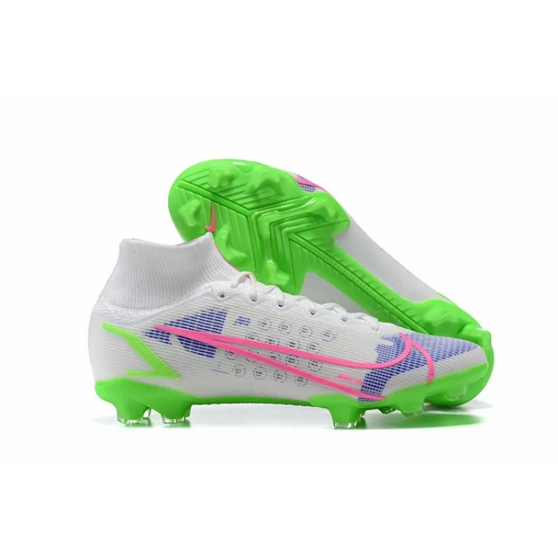 Botas de Fútbol Nike Superfly 8 Elite FG Blanco&Verde Fluorescente (#39~#45)