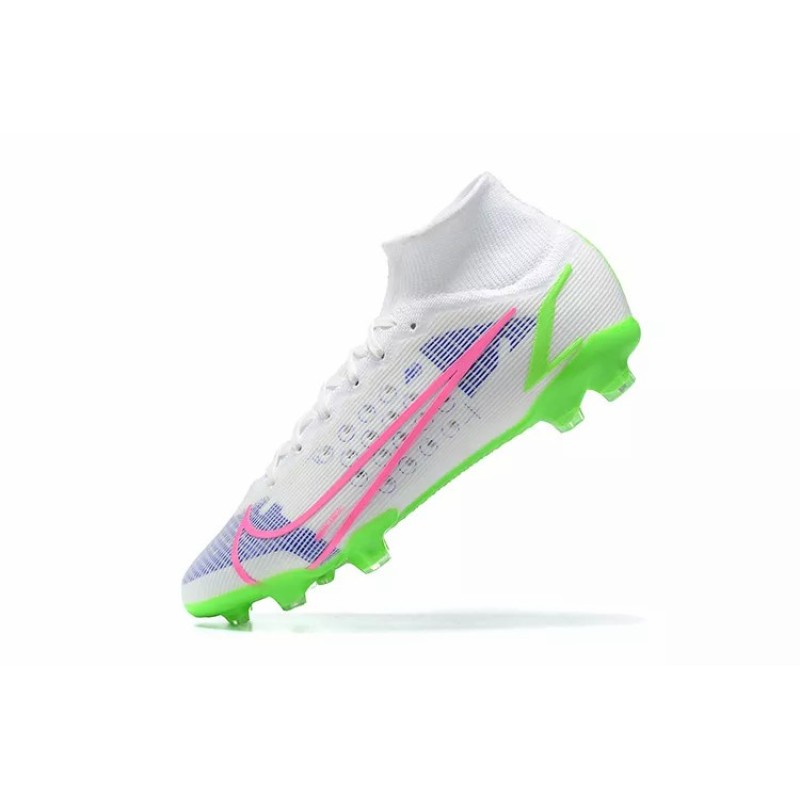 Botas de Fútbol Nike Superfly 8 Elite FG Blanco&Verde Fluorescente (#39~#45)