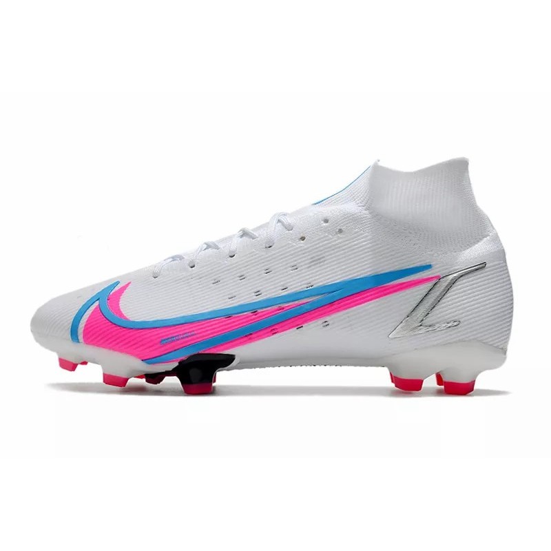 Botas de Fútbol Nike Superfly 8 Elite FG Blanco&Rosa (#39~#45)