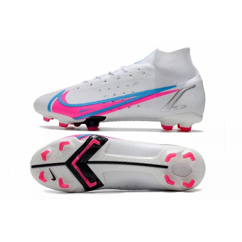 Botas de Fútbol Nike Superfly 8 Elite FG Blanco&Rosa (#39~#45)