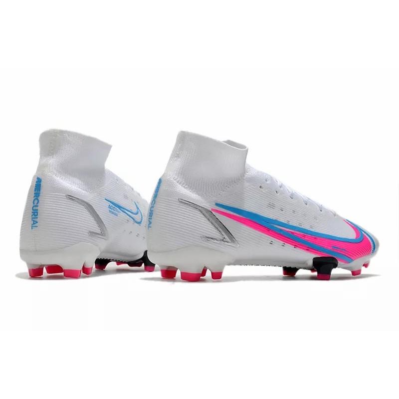 Botas de Fútbol Nike Superfly 8 Elite FG Blanco&Rosa (#39~#45)