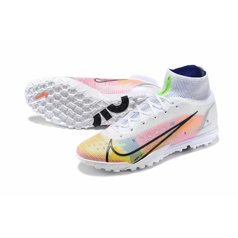 Botas de Fútbol Nike Superfly 8 Elite TF Negro&Azul / Rosado / Blanco&Amarillo / Amarillo / Negro&Rosado / Rojo Naranja / Blanco&Rosado (#39~#45)