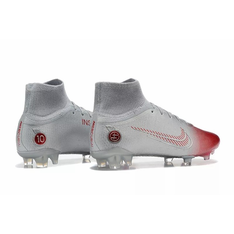 Botas de Fútbol Nike Mercurial Superfly 8 Elite FG Blanco&Rojo (#39~#45)