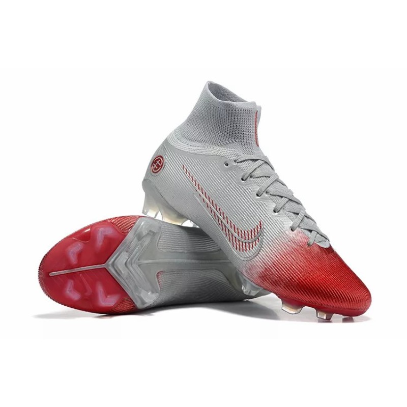 Botas de Fútbol Nike Mercurial Superfly 8 Elite FG Blanco&Rojo (#39~#45)