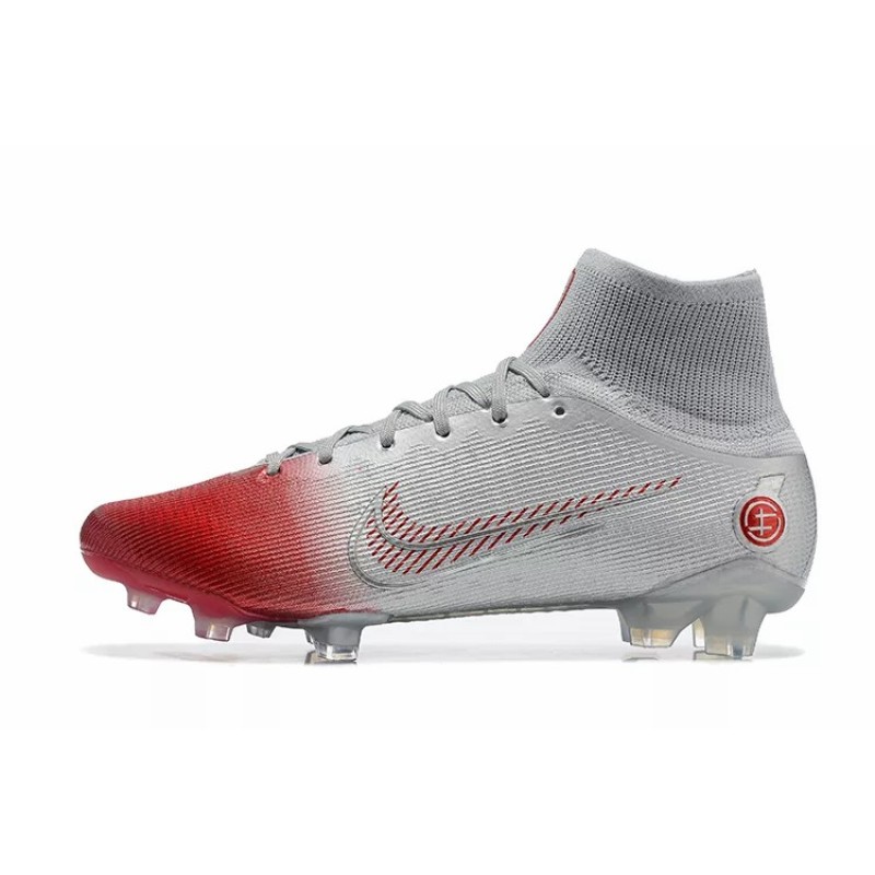 Botas de Fútbol Nike Mercurial Superfly 8 Elite FG Blanco&Rojo (#39~#45)