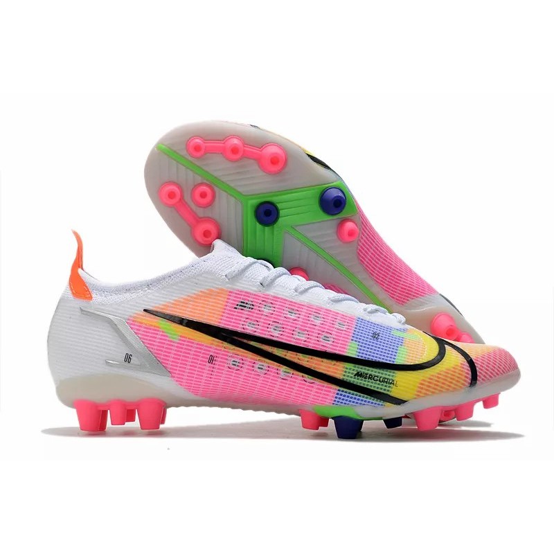 Botas de Fútbol Nike Vapor 14 Elite PRO AG Negro&Azul/Amarillo Fluorescente/Naranaja&Blanco/Rojo&Blanco/Naranaja&Amarillo / Turquesa/Blanco&Multicolor / Blanco&Amarillo/Negro&Amarillo/Rojo Naranja (#39~#45)