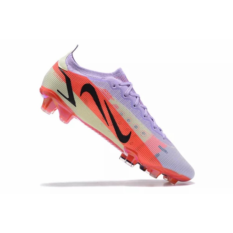 Botas de Fútbol Nike Mercurial Vapor XIV Elite FG Violeta&Rojo Naranja (#39~#45)