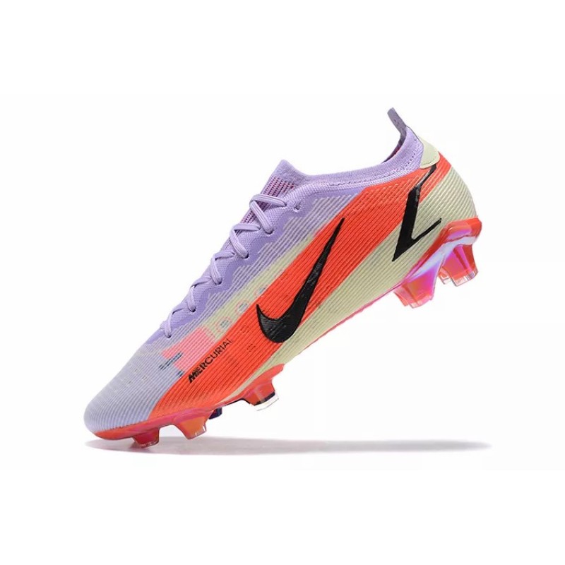 Botas de Fútbol Nike Mercurial Vapor XIV Elite FG Violeta&Rojo Naranja (#39~#45)