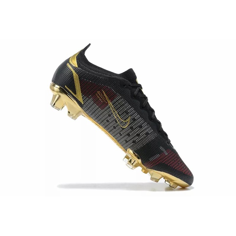 Botas de Fútbol Nike Mercurial Vapor XIV Elite FG Negro&Dorado (#39~#45)