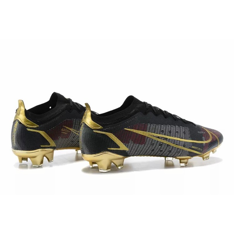 Botas de Fútbol Nike Mercurial Vapor XIV Elite FG Negro&Dorado (#39~#45)