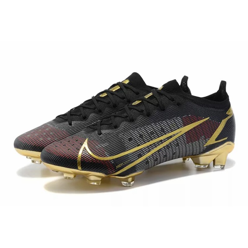 Botas de Fútbol Nike Mercurial Vapor XIV Elite FG Negro&Dorado (#39~#45)