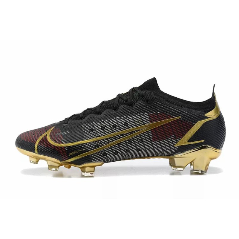 Botas de Fútbol Nike Mercurial Vapor XIV Elite FG Negro&Dorado (#39~#45)