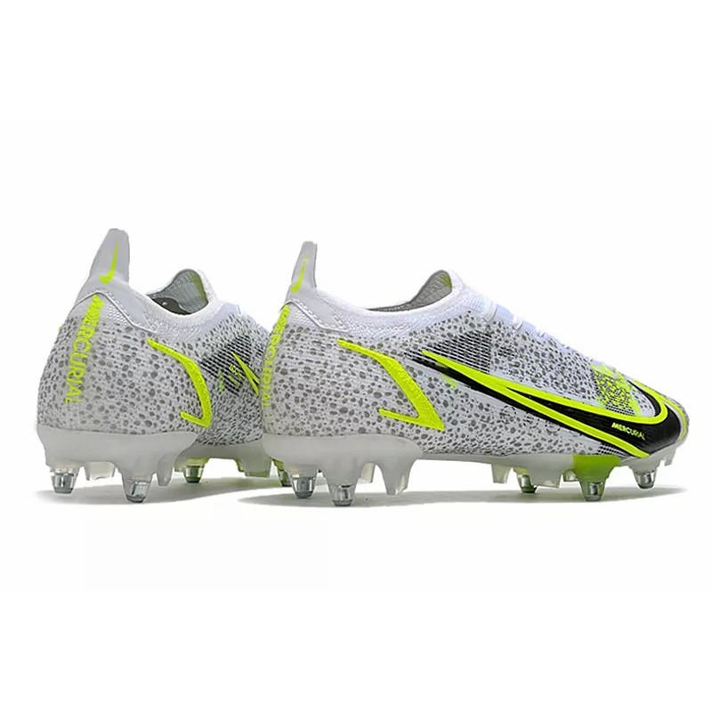 Botas de Fútbol Nike Mercurial Vapor XIV Elite SG PRO Blanco&Amarillo Fluorescente (#39~#45)