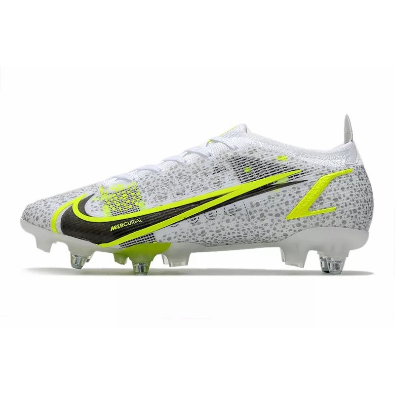 Botas de Fútbol Nike Mercurial Vapor XIV Elite SG PRO Blanco&Amarillo Fluorescente (#39~#45)