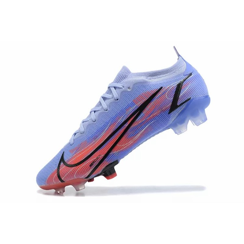 Botas de Fútbol Nike Mercurial Vapor XIV Elite FG Azul Claro&Rojo Naranja&Negro (#39~#45)