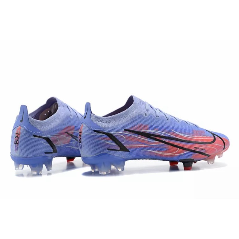 Botas de Fútbol Nike Mercurial Vapor XIV Elite FG Azul Claro&Rojo Naranja&Negro (#39~#45)