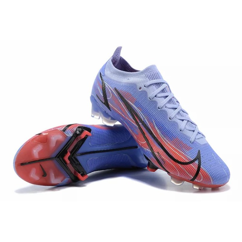 Botas de Fútbol Nike Mercurial Vapor XIV Elite FG Azul Claro&Rojo Naranja&Negro (#39~#45)