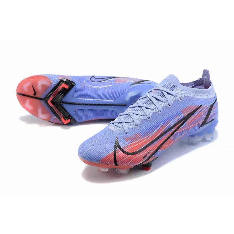 Botas de Fútbol Nike Mercurial Vapor XIV Elite FG Azul Claro&Rojo Naranja&Negro (#39~#45)