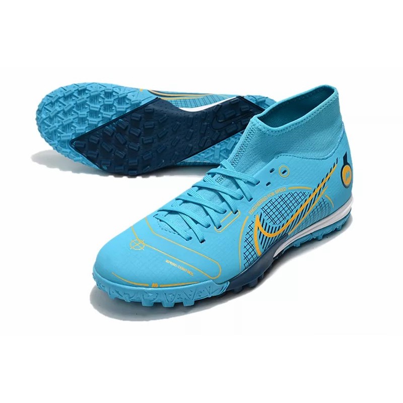 Botas de Fútbol Nike Superfly 8 Academy TF Azul Claro&Azul Marino / Verde Claro&Turquesa (#39~#45)